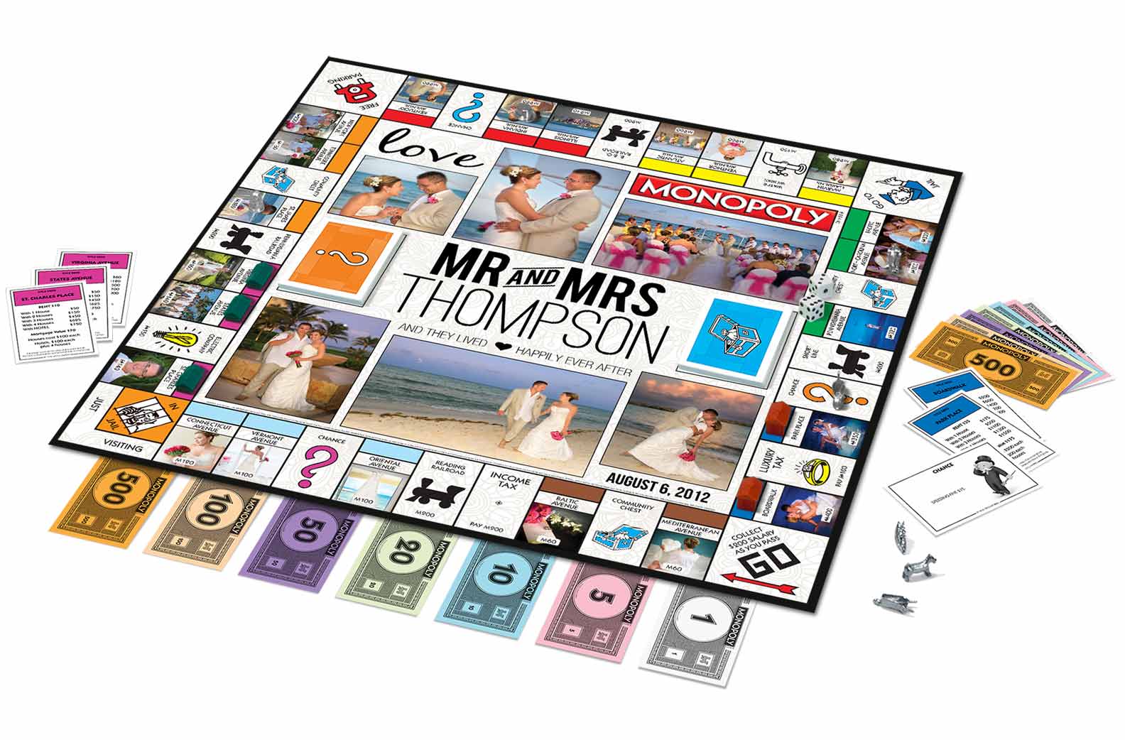 Personalized Monopoly Game Board