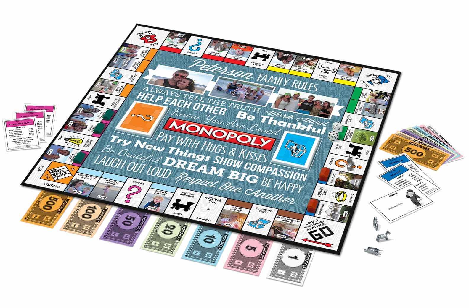 Personalized Monopoly Game Board