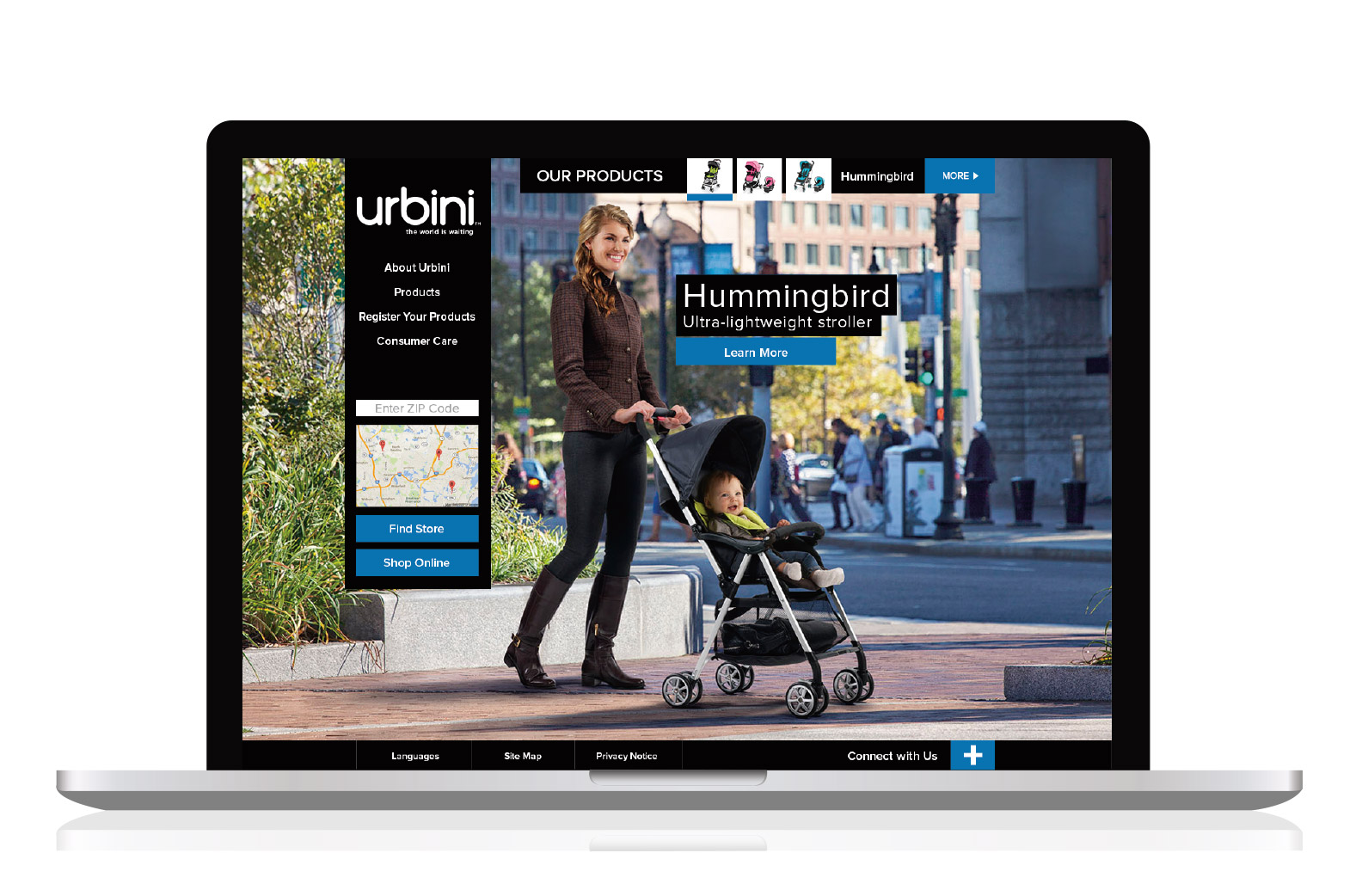 Urbini Home Page Design